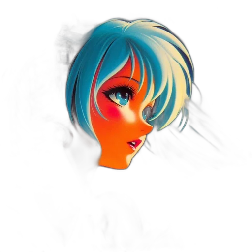 face, mask, hair, staff transparent PNG cut-out
