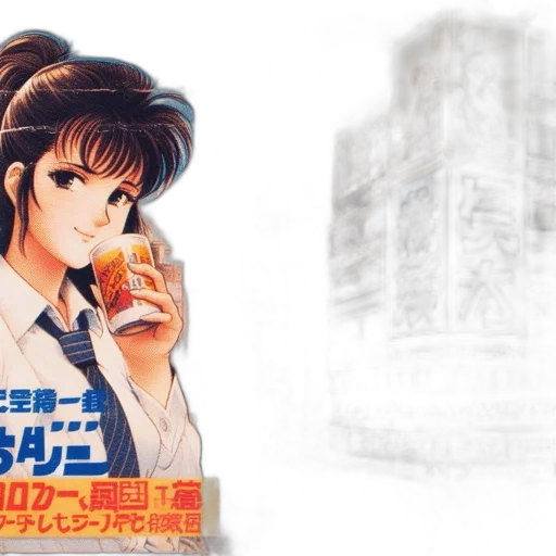 food, vaporwave, anime, concept art transparent PNG cut-out