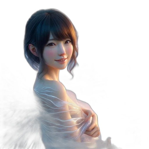 dress, face, robot, staff transparent PNG cut-out