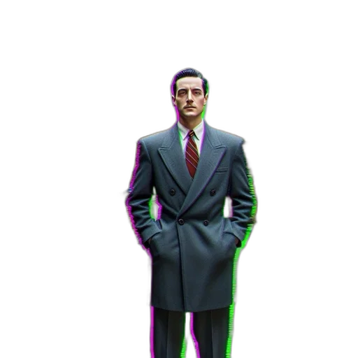 jacket, staff, robot, face transparent PNG cut-out