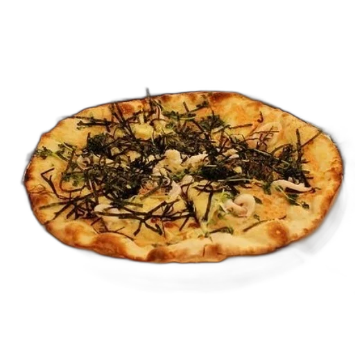 food, pizza, seaweed, toppings transparent PNG cut-out