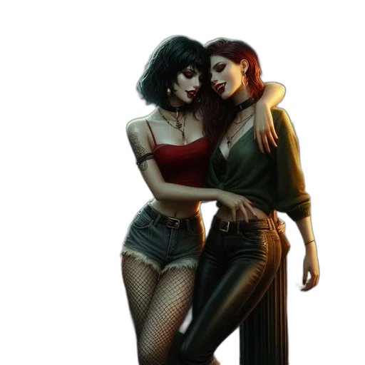 concept art, comic book art, fantasy art, cyberpunk transparent PNG cut-out