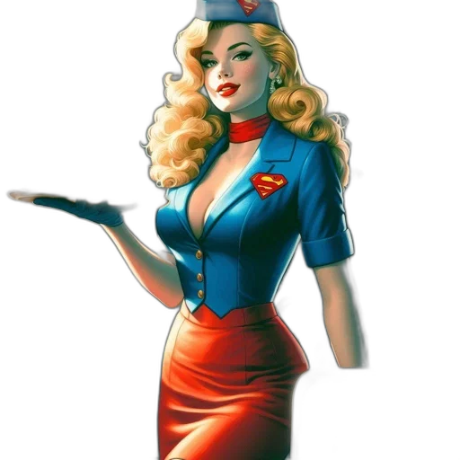 dress, staff, jacket, comic book art transparent PNG cut-out