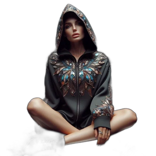 jacket, dress, fantasy art, concept art transparent PNG cut-out