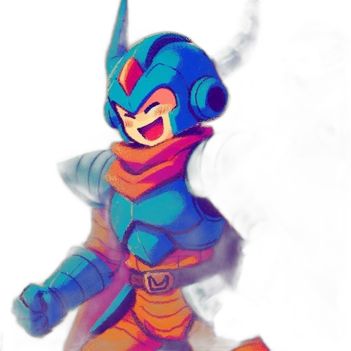 robot, mask, concept art, pixel art transparent PNG cut-out