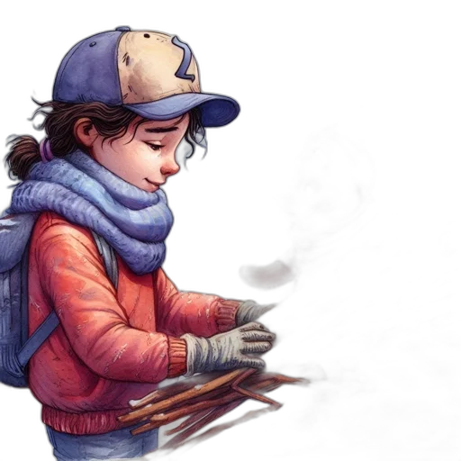 jacket, concept art, watercolor, comic book art transparent PNG cut-out