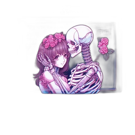 jewelry, robot, vaporwave, concept art transparent PNG cut-out