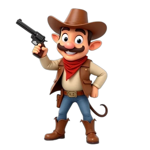 weapon, animal, staff, hat transparent PNG cut-out