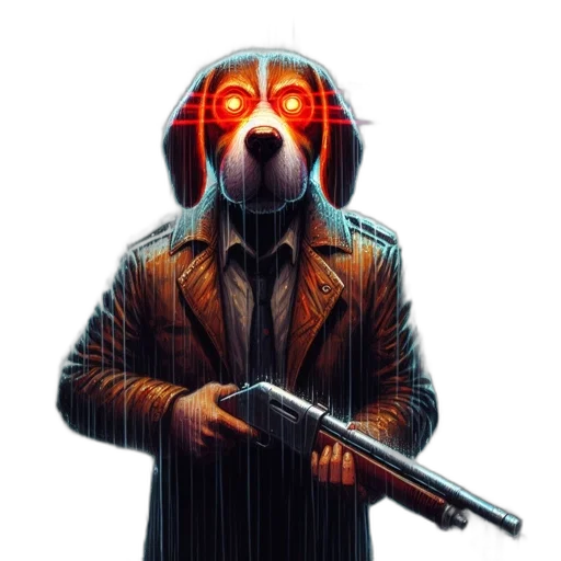 mask, robot, jacket, staff transparent PNG cut-out