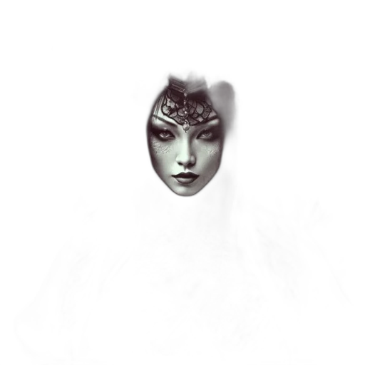 mask, face, crown, jewelry transparent PNG cut-out