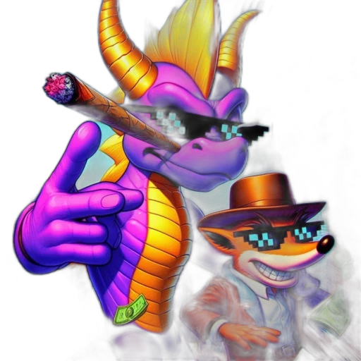 dragon, staff, hat, weapon transparent PNG cut-out