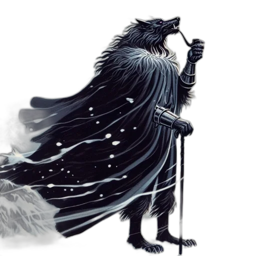 creature, staff, animal, sword transparent PNG cut-out