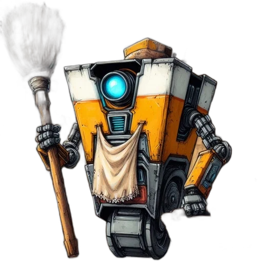 robot, staff, weapon, concept art transparent PNG cut-out