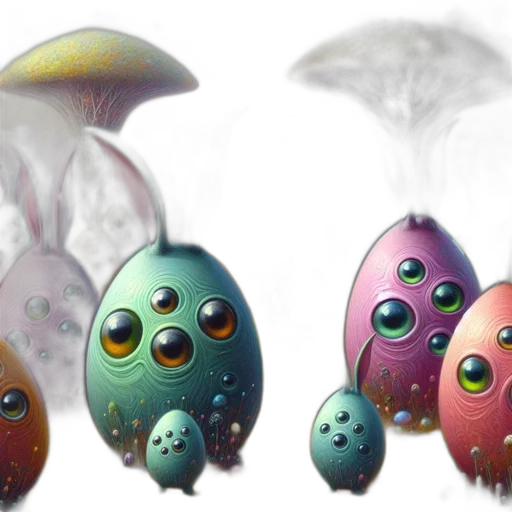 concept art, 3d render, fantasy art, watercolor transparent PNG cut-out