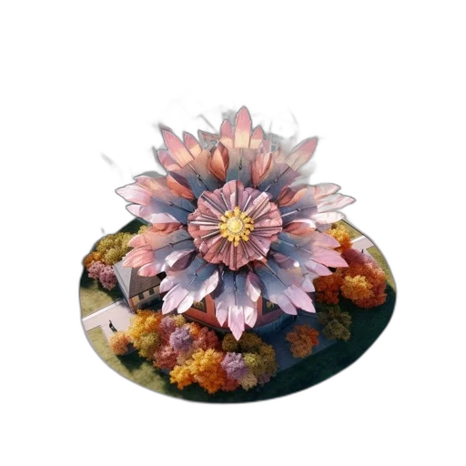 flower, crown, jewelry, staff transparent PNG cut-out