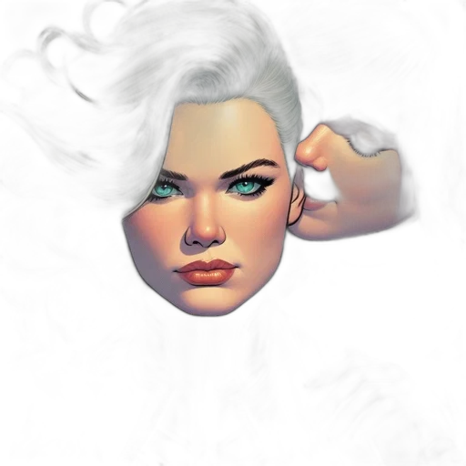 face, mask, jewelry, hair transparent PNG cut-out