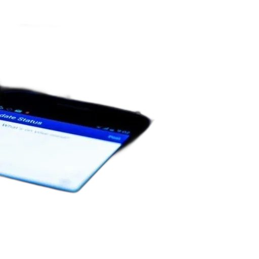 blue, smartphone, displaying, facebook transparent PNG cut-out