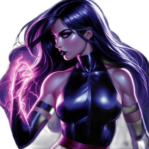 comic book art, concept art, fantasy art, cyberpunk transparent PNG cut-out