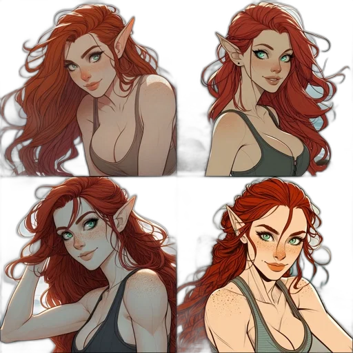 fantasy art, concept art, pixel art, comic book art transparent PNG cut-out