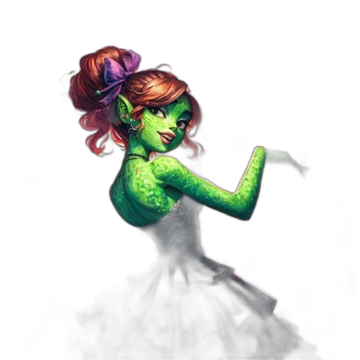 creature, dress, concept art, fantasy art transparent PNG cut-out