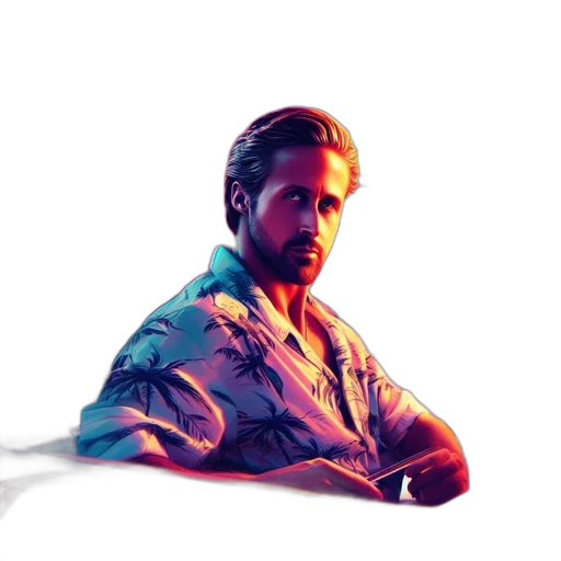 jacket, face, hair, weapon transparent PNG cut-out