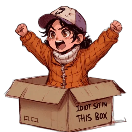 hat, furniture, jacket, anime transparent PNG cut-out