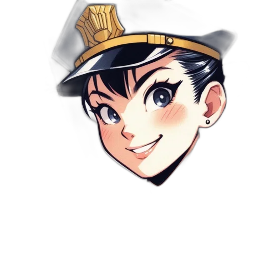 crown, hat, staff, face transparent PNG cut-out