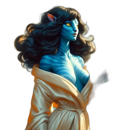 dress, fantasy art, concept art, comic book art transparent PNG cut-out