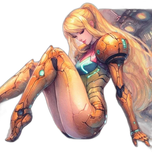 robot, concept art, comic book art, fantasy art transparent PNG cut-out