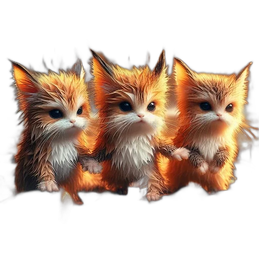 animal, 3d render, photorealistic, pixel art transparent PNG cut-out