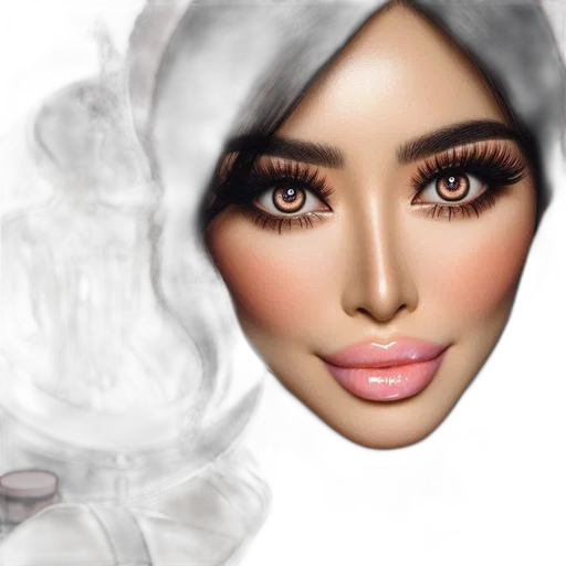 face, mask, photorealistic, 3d render transparent PNG cut-out