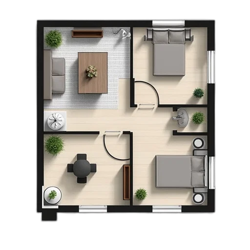furniture, building, 3d render, concept art transparent PNG cut-out