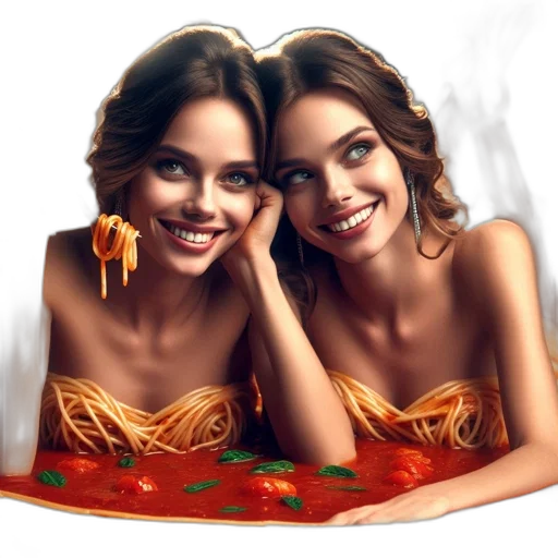 food, dress, jewelry, photorealistic transparent PNG cut-out