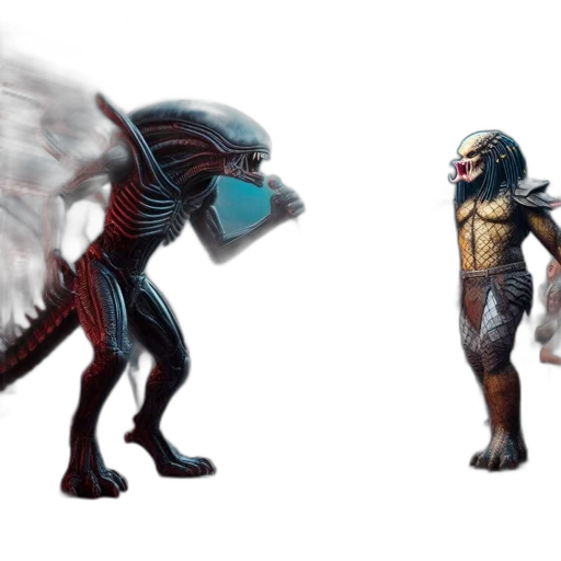creature, concept art, fantasy art, 3d render transparent PNG cut-out