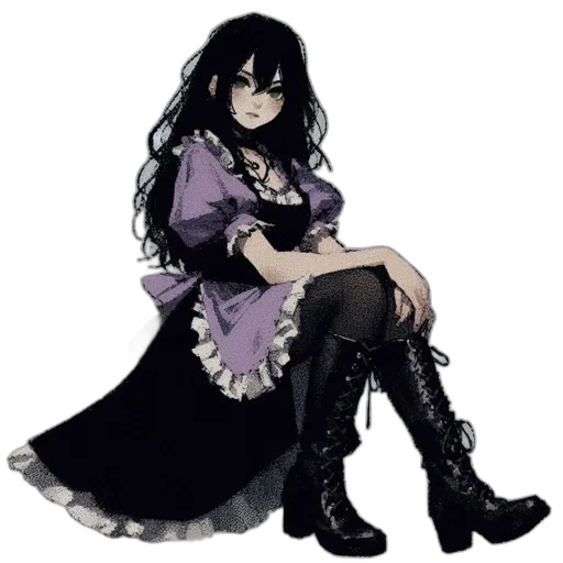 dress, staff, pixel art, concept art transparent PNG cut-out