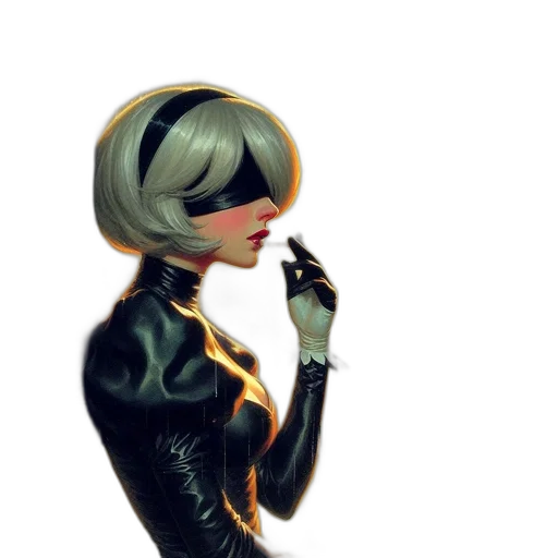 jacket, staff, mask, robot transparent PNG cut-out