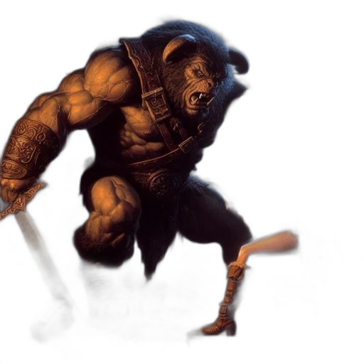 creature, animal, staff, concept art transparent PNG cut-out