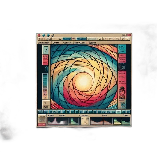 vaporwave, fire, artistic, rendering transparent PNG cut-out