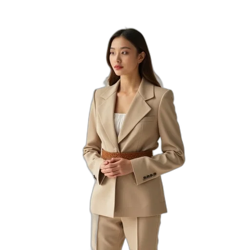 jacket, staff, dress, jewelry transparent PNG cut-out