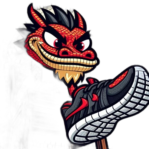 dragon, creature, mask, cartoon transparent PNG cut-out