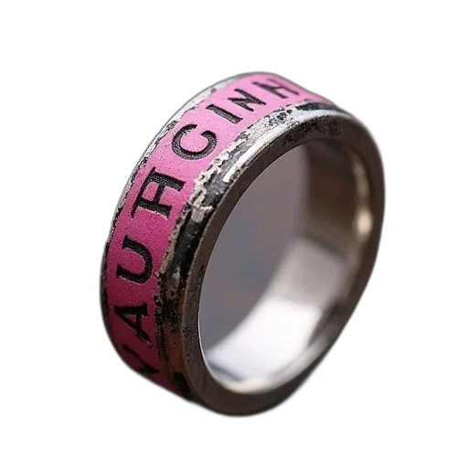 jewelry, ring, silver, pink transparent PNG cut-out