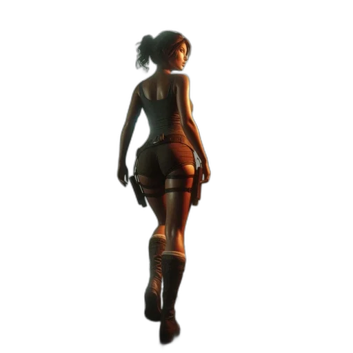 dress, staff, weapon, robot transparent PNG cut-out