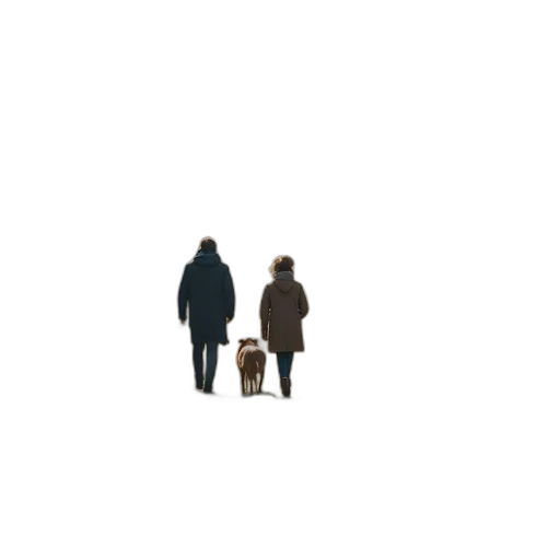 jacket, umbrella, staff, robot transparent PNG cut-out