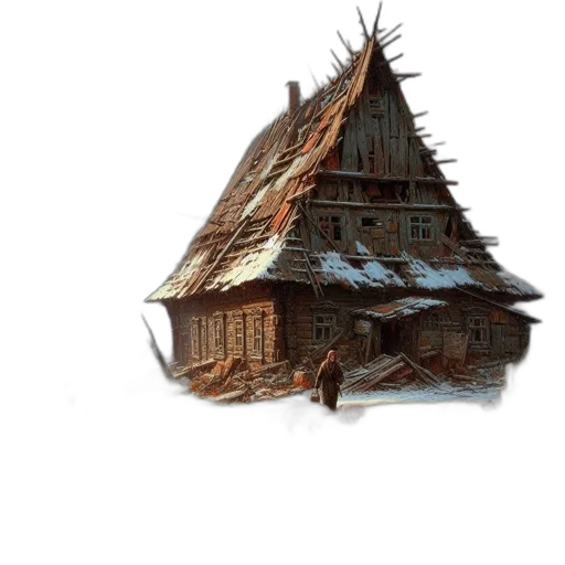 building, concept art, fantasy art, 3d render transparent PNG cut-out