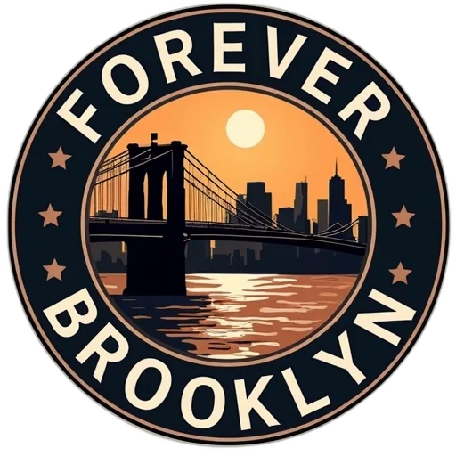 forever, brooklyn, logo transparent PNG cut-out