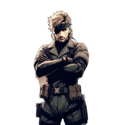 jacket, weapon, staff, mask transparent PNG cut-out