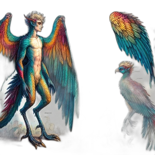 concept art, fantasy art, 3d render, comic book art transparent PNG cut-out