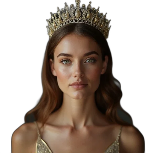 crown, jewelry, face, dress transparent PNG cut-out