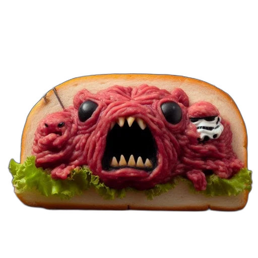 food, creature, animal, face transparent PNG cut-out