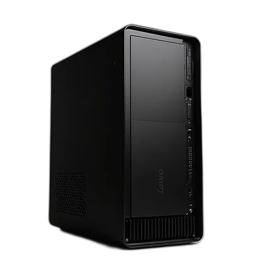 3d render, sleek, black, desktop transparent PNG cut-out